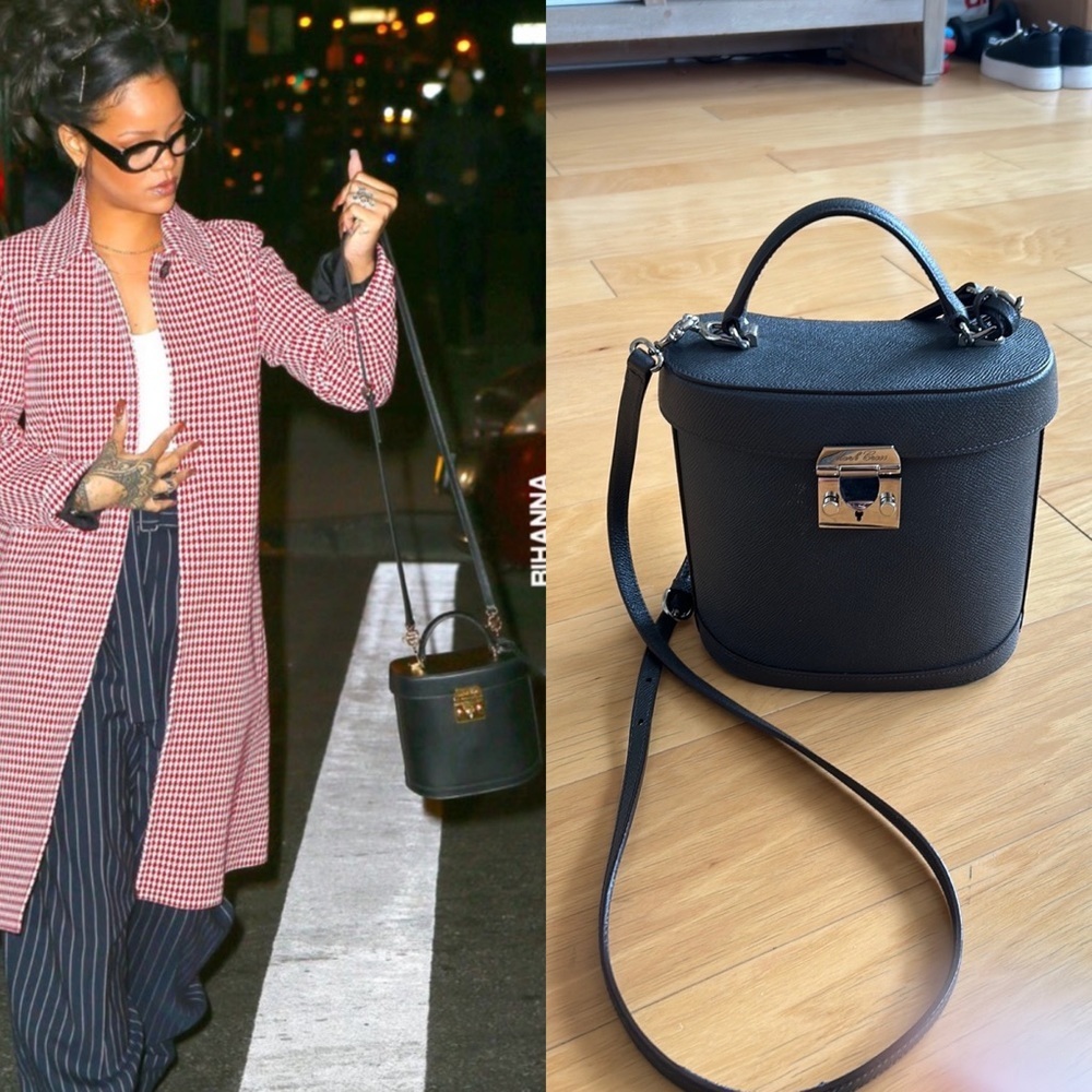 Mark Cross Benchley top handle vanity bag